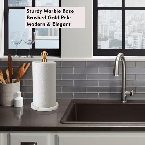 Gold Paper Towel Holder Countertop (Gold)