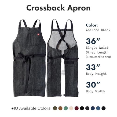 Crossback Chef Apron (Abalone Black)