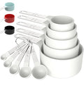 Measuring Cups & Spoons Set (White / 5+5)
