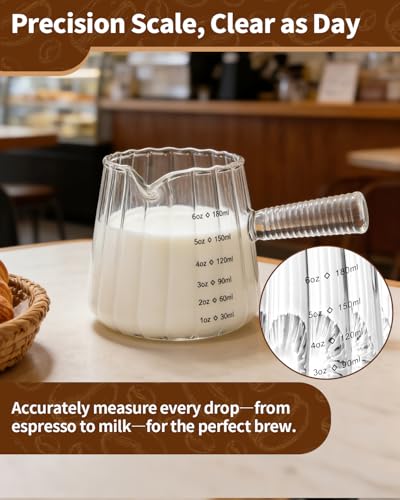 2Pcs 6oz Espresso Cups (6 oz / Fully Transparent)
