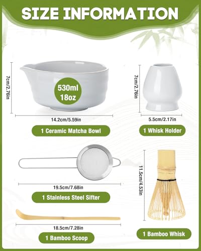 White Matcha Whisk Set (Alpine Purity)
