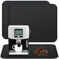 2 Pcs Silicone Coffee Maker Mat with Raised Edges 19. 7'' x 15'' Rubber Countertops Coffee Pad for Automatic Espresso Machines Accessory Appliance