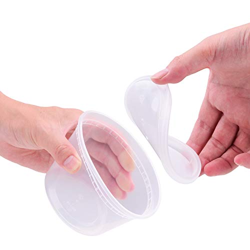 8 oz,16oz,32oz,48Sets,16Sets each size Plastic food storage containers with lids airtight,BPA Free,Microwave/Dishwasher/Freezer Safe (8oz-16sets+16oz-16sets+32oz-16sets)