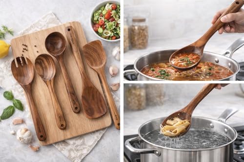 Teak Wood Kitchen Utensil Set
