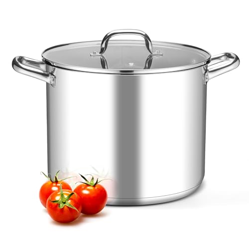 16 Quart Stock Pot with Lid (16 Quarts)