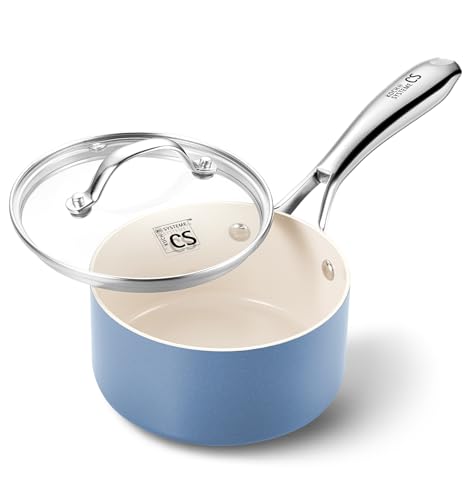 Small Saucepan with Lid (Blue / 1 Quarts)