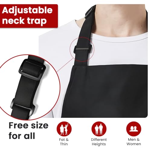 Funny Aprons for Men with Pockets for BBQ Kitchen Cooking Birthday Christmas (Grilling/Bbq 6)