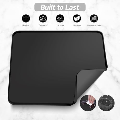 Silicone Coffee Mat (Black / 16" x 16")