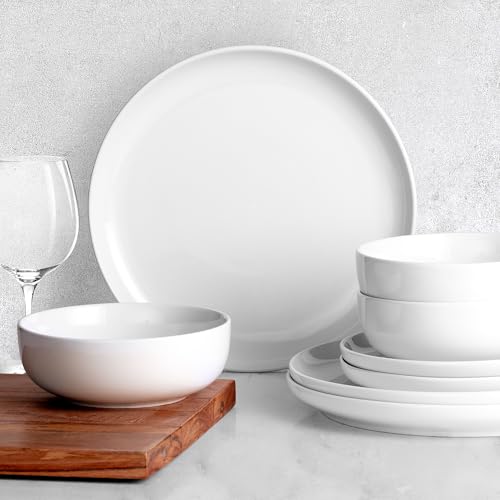 Nova Porcelain Dinnerware Set (White / Service for 6)