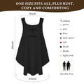 Apron for Women with Pocket Cotton Linen (Black)