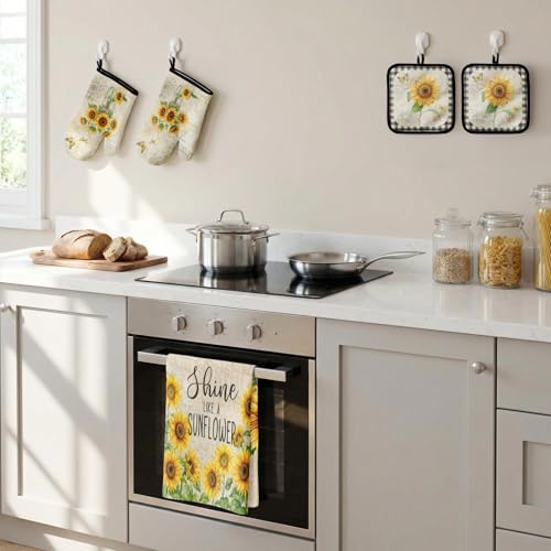 Sunflower Kitchen Decor Set (Yellow Sunflower)