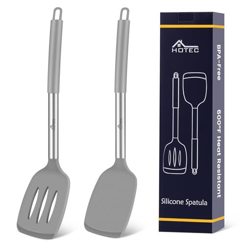 Silicone Spatula Set of 2 Heat (Gray)
