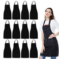 12 Pack Bib Apron (Black)