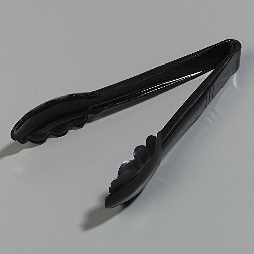 470903 Carly Salad Tong (9" Utility Tong / 12 Pack / Black)