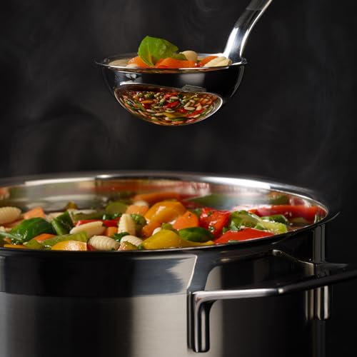 Stainless Steel Ladle with Pouring Rim (Pouring / 5.4-Ounce (Round Handle))