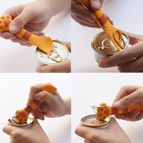 Cat Wet Food Spoon (Orange Spatula)