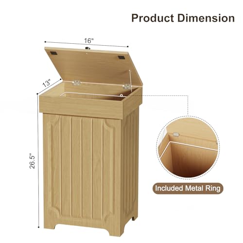 Dog Proof Kitchen Trash Can (Wood)