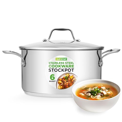 6 Quart Stainless Steel Stockpot (6 Quarts)