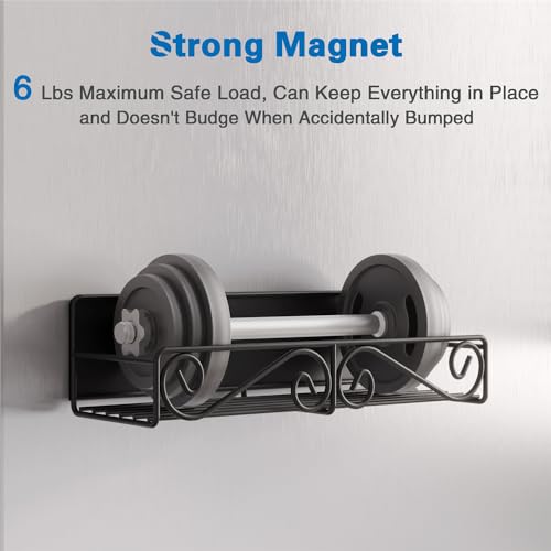 Magnetic Spice Rack for Refrigerator (Black)