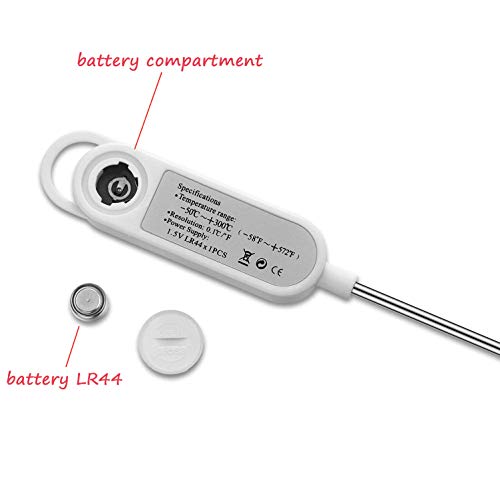 Digital Meat Food Thermometer for Cooking Kitchen BBQ (24.4 x 2.5 x 1.5 cm)