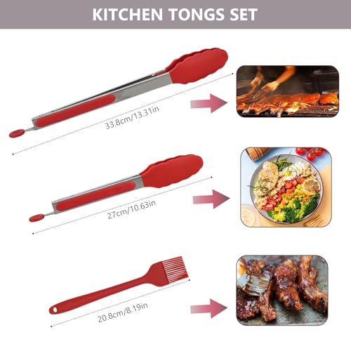 Kitchen Tongs (Red)