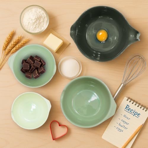 Mixing Bowls with Pour Spout (4pc Green / 4 count)