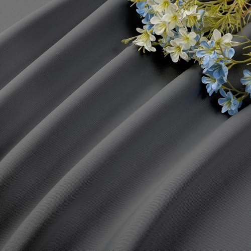 Light Grey Blackout Curtains 63 inch Length 2 Panels Set (Light Grey / 52"W x 63"L (Pack of 2))