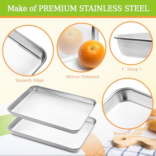Stainless Steel Baking Sheet Set of 2 (16 INCH)