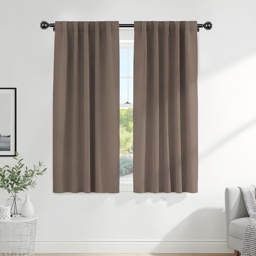 Decorative Window Drapes (Mocha / 42"W x 63"L (Pack of 2))