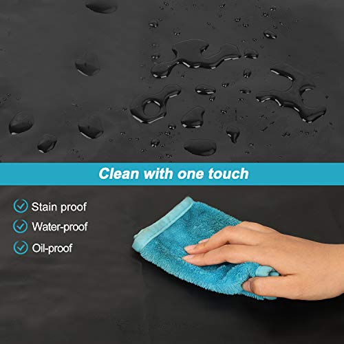 Waterproof Rubber Apron Adjustable Dishwasher Apron (2 Pack / Black)