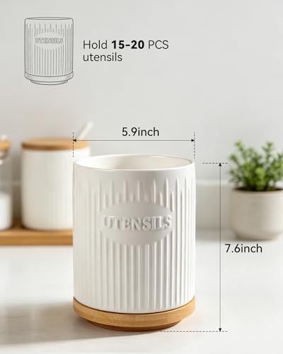 360° Rotating Utensil Holder (White)