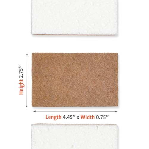 Walnut and Cellulose Scrubber Sponges (Walnut Sponge 6pk)