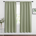 Blackout Curtains for Bedroom Living Room Nursery 72 inches Long (Sage Green / 42"W x 72"L (Pack of 2))