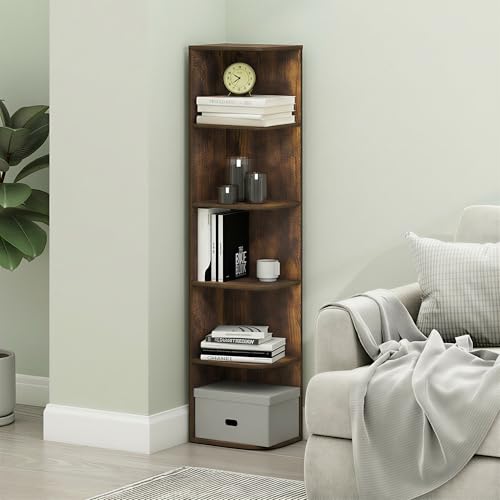 PASIR Book Shelf (Amber Pine / 5-Tier Corner)