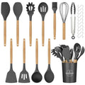 Silicone Kitchen Utensils Set (Gray)