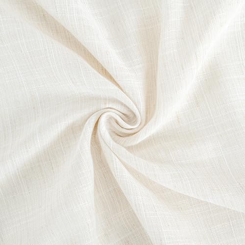Linen Cafe Curtains 30X30 Inch Length (Linen / 30"W x 30"L (Pack of 2))