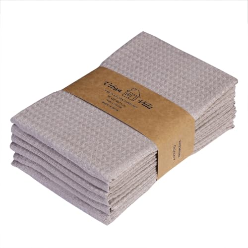 Kitchen Towels Cotton Dish Towels 20”x30” (18" x 28" (Set of 6) / 059 Tan)