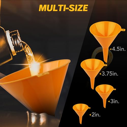 No Spill Coolant Funnel Kit (Multi-use Version Yellow)