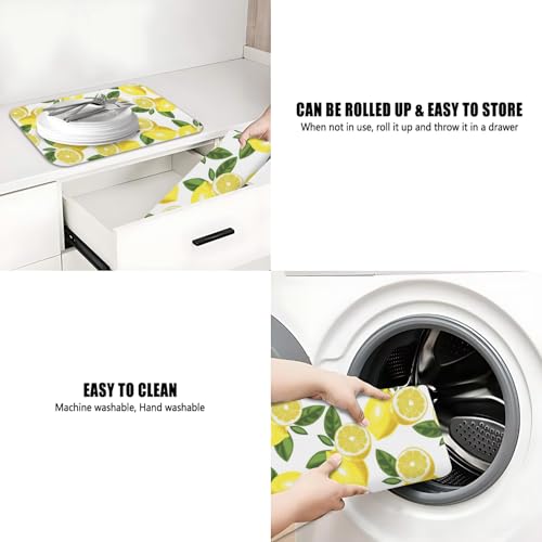 Dish Drying Mat 2 (Lemon-2 / 2-Pack)