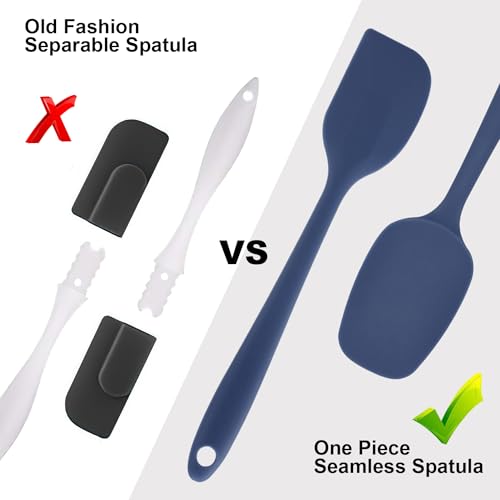 Silicone Spatulas Set (Dark Blue)