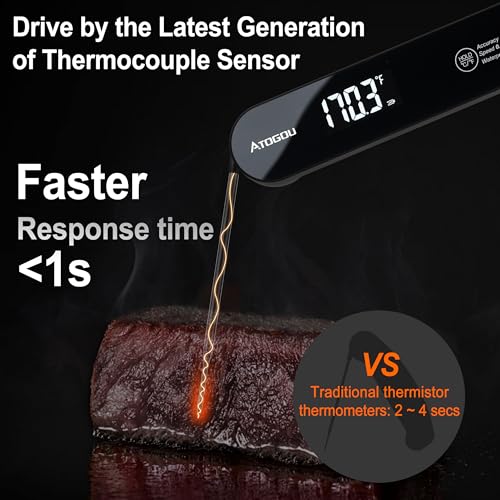 The Latest Thermocouple Food Thermometer (Black)