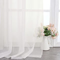 Ivory Sheer Curtains 108 Inches Long (Ivory / 42"W x 108"L (Pack of 2))