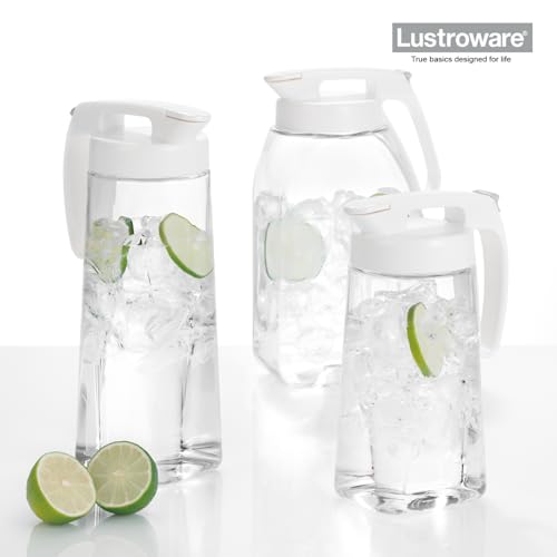QuickServe Large Airtight Pitcher (White / 101.4 Ounces)