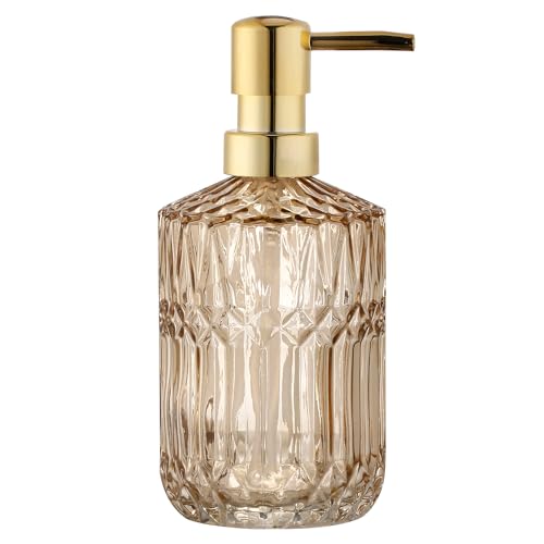 Soap Dispenser with Pump Refillable (Amber)