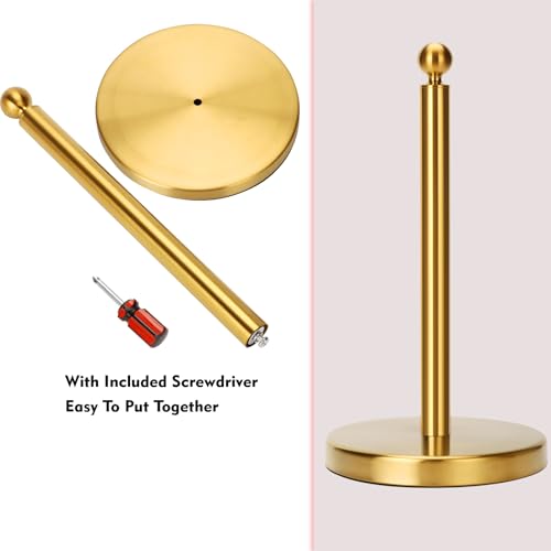 Gold Paper Towel Holder Countertop (Gold)