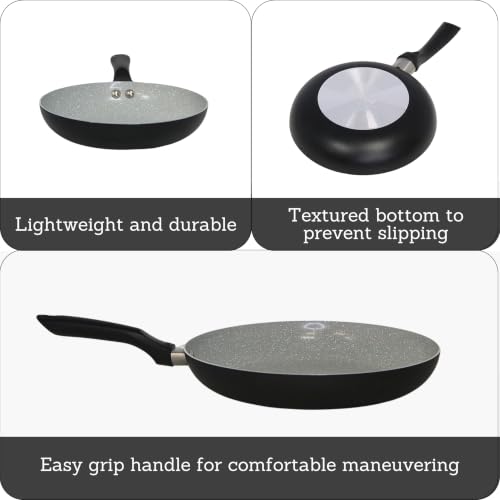 12 Inch Premier Cera Aluminum Speckled Gray Ceramic Fry Pan (Ceramic / 12 Inches)