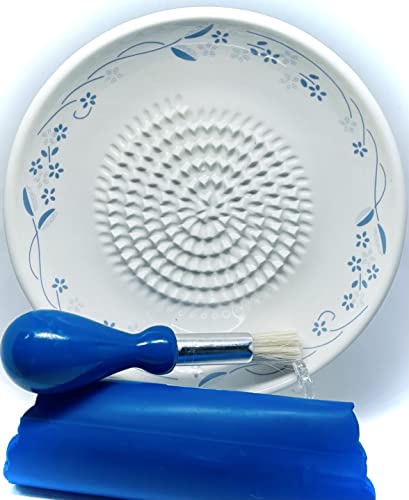 Premium Ceramic Garlic Grater Plate Set