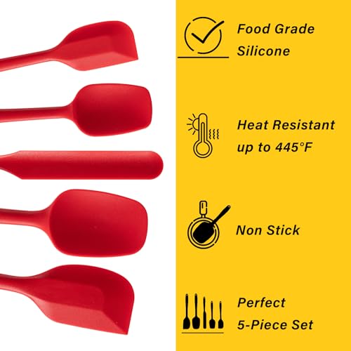 Silicone Spatula Set (Red)