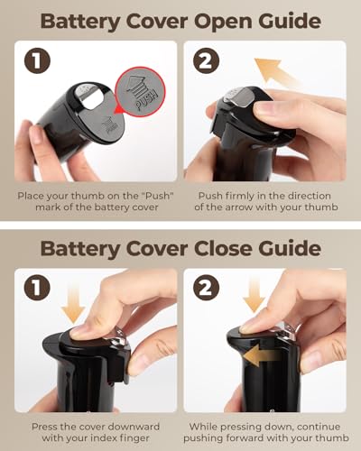 Milk Frother Handheld Electric Foam Maker Battery Operated (Midnight Black)