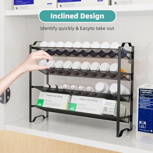 2 Pack 4 Tier Spice Rack Organizer